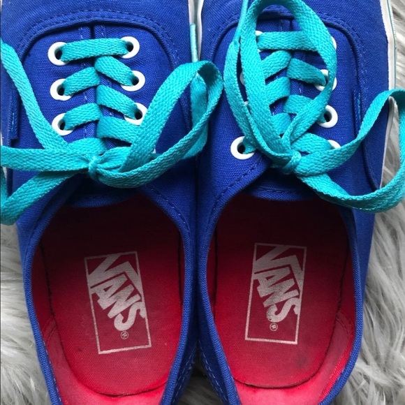 Royal Blue Vans size 7 - Picture 6 of 6